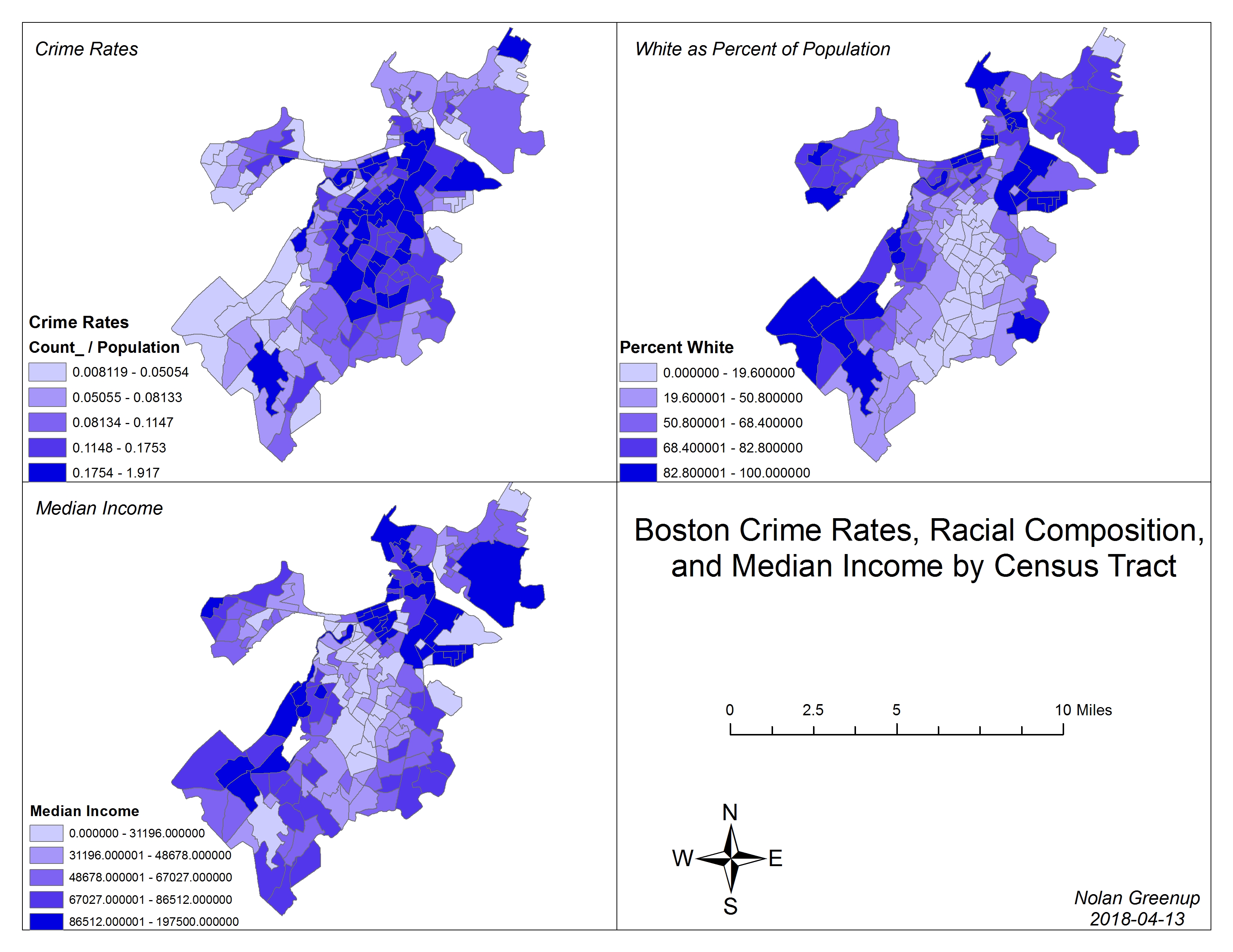 Boston Geographical Crime Analyses Nolan Greenup Data Science